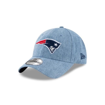 Blue New England Patriots Hat - New Era NFL Washed Out 9TWENTY Adjustable Caps USA0192467